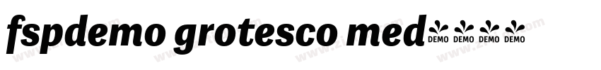 fspdemo grotesco med字体转换